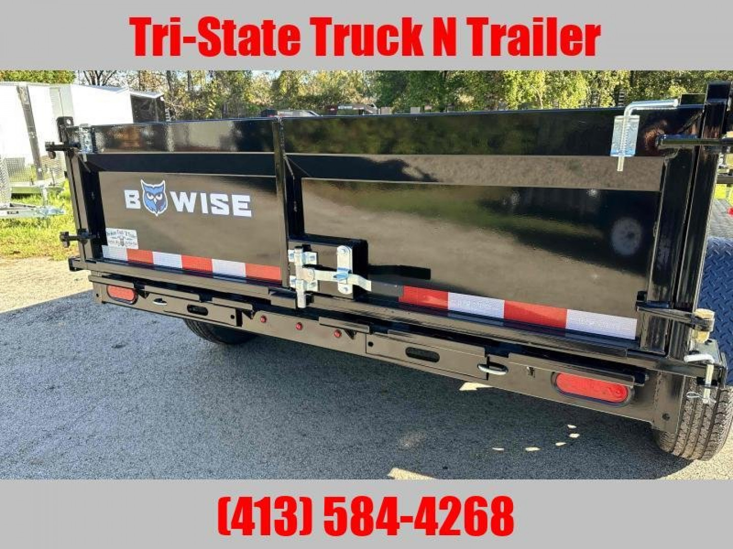 New 2025 Bwise 7x12 12k  GVW  Dump Trailer w/ramps