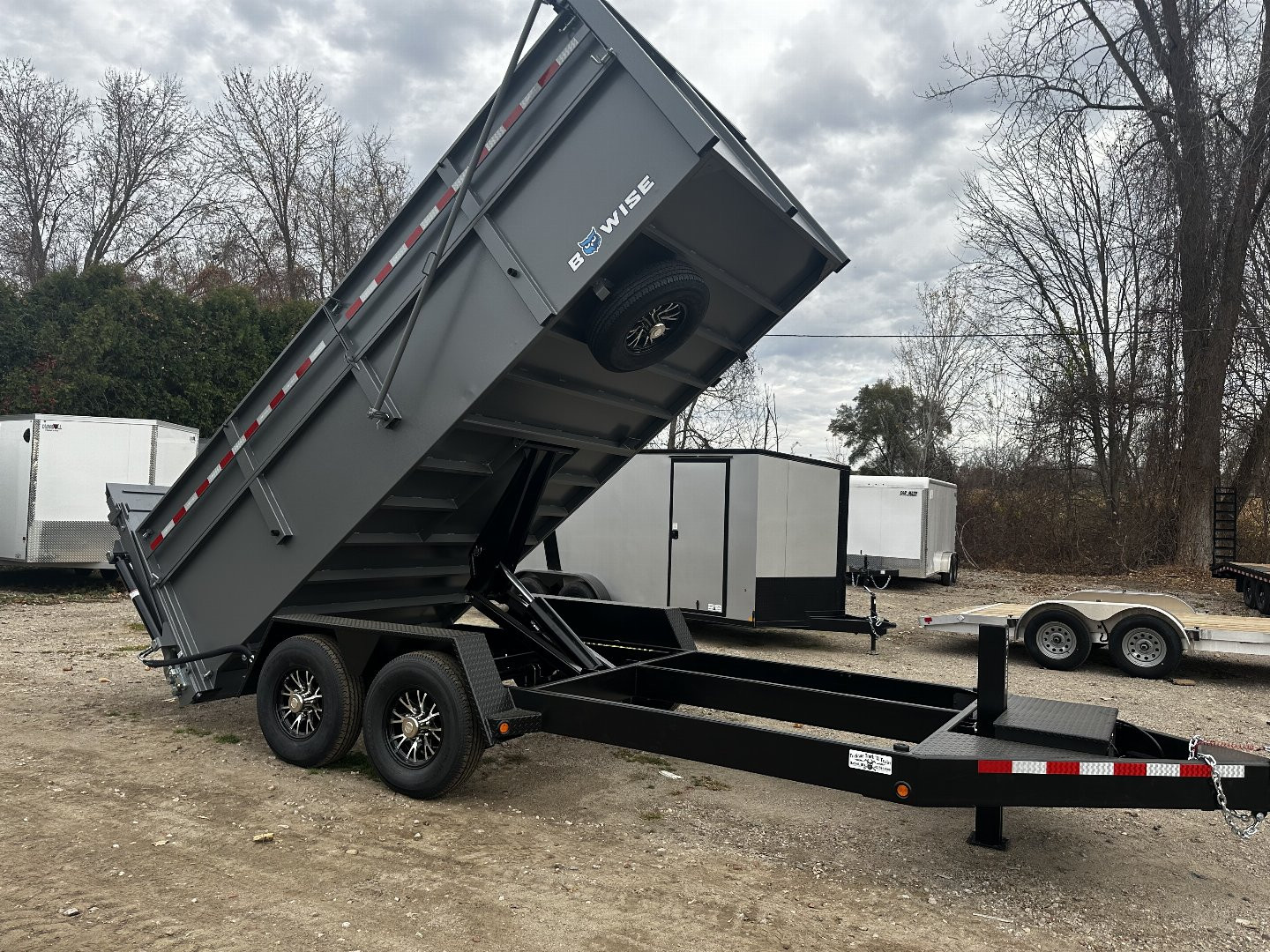 New 2025 B-Wise 16' Ultimate Dump Trailer 15400 GVW