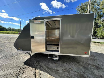 New 2025 SNOPRO TRAILERS HYBRID 101X12 Snowmobile Trailer
