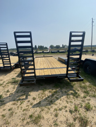 New 2026 AMO 18' SKID 10K Equipment Trailer