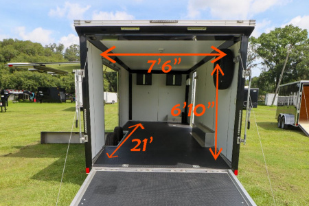Used 2023 8.5X22 Bravo RACE TRAILER