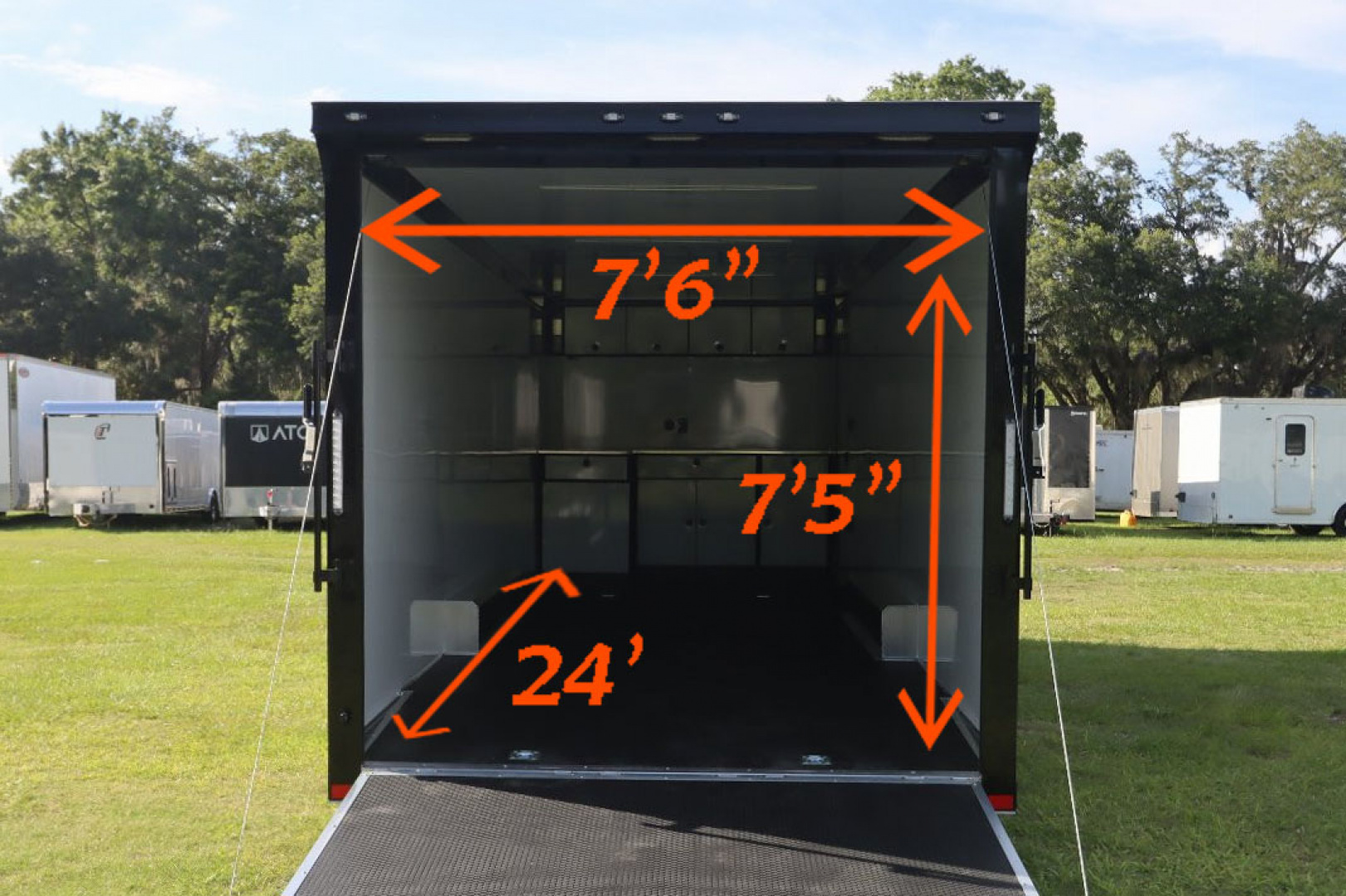 New 2025 ATC 8.5x28 ROM400 Race Trailer