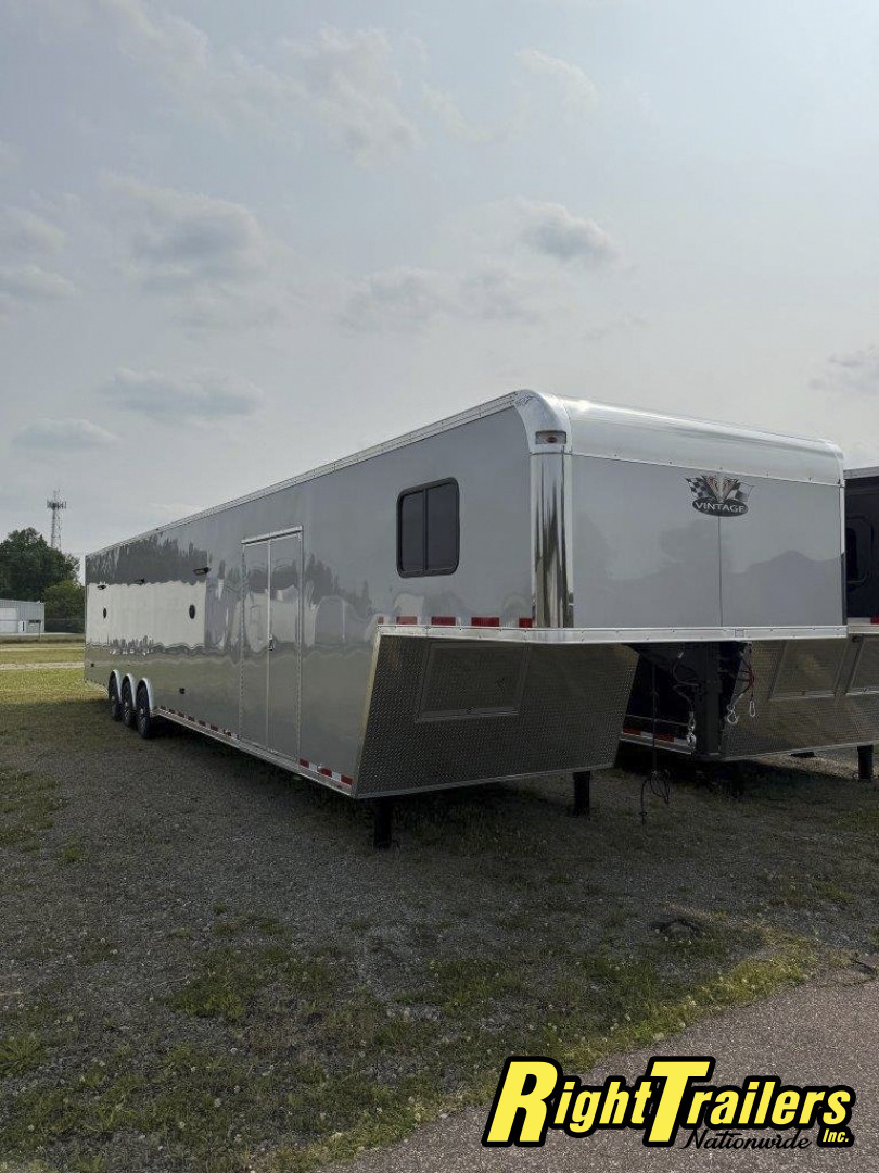 New 2025 Vintage Trailers 8.5x48 Race Trailer with Bathroom Package