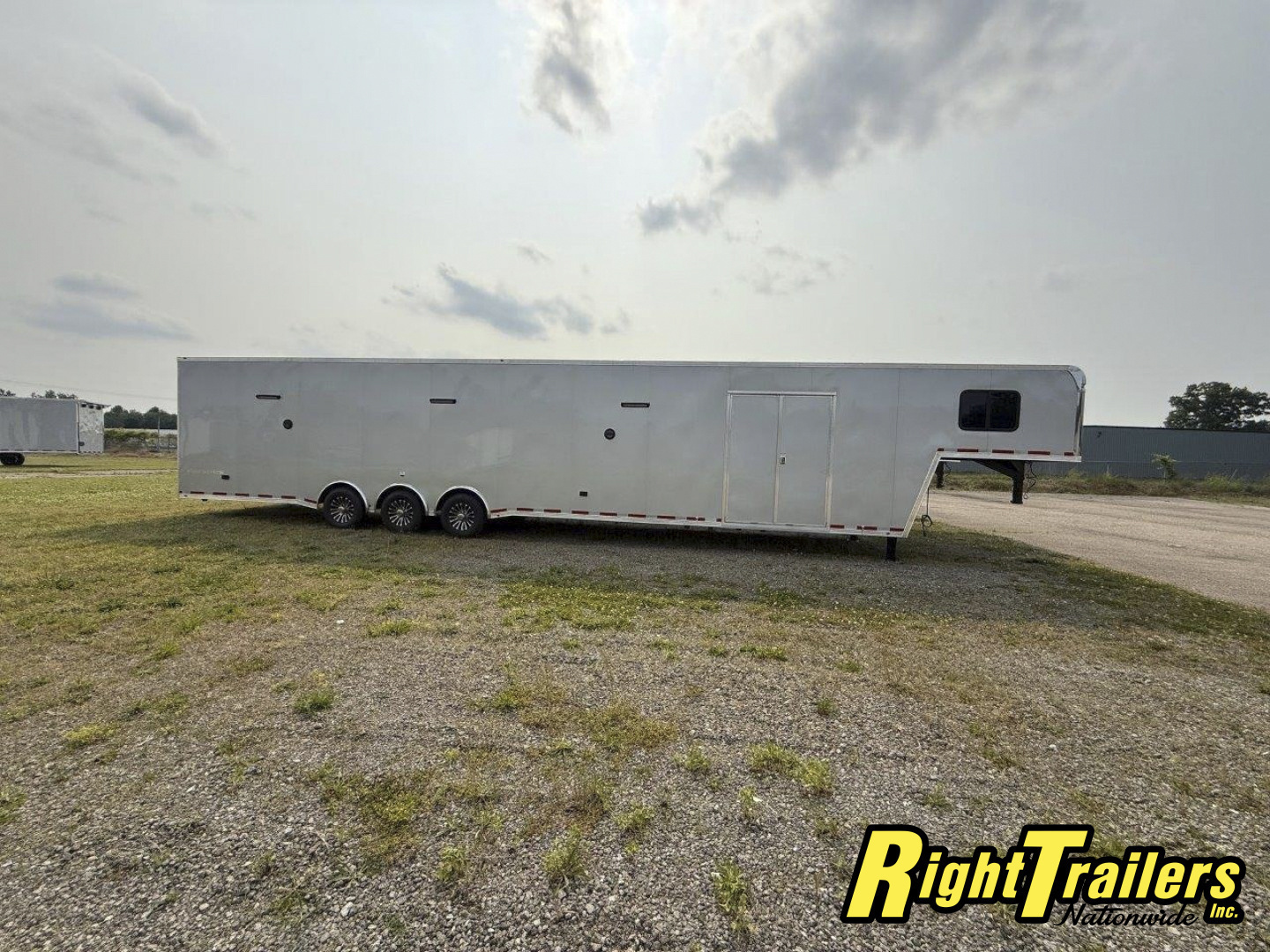 New 2025 Vintage Trailers 8.5x48 Race Trailer with Bathroom Package