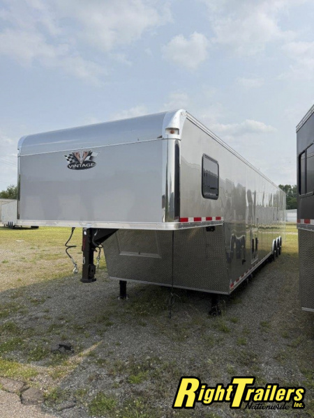 New 2025 Vintage Trailers 8.5x48 Race Trailer with Bathroom Package