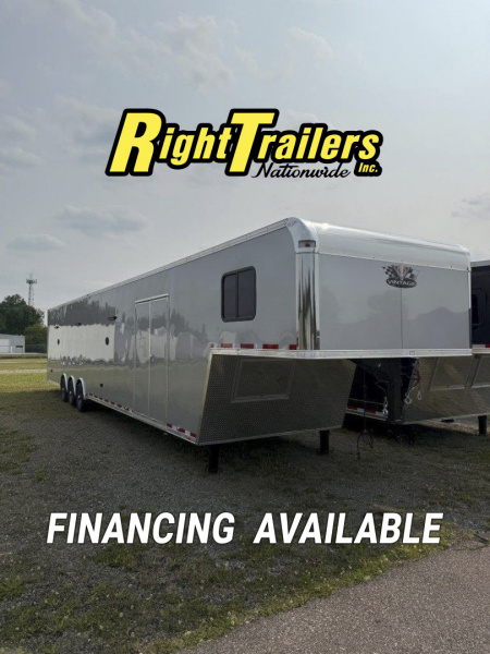 New 2025 Vintage Trailers 8.5x48 Race Trailer with Bathroom Package