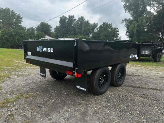 New 2025 BwiseDeckover 6x10 Dump Trailer 7K GVW