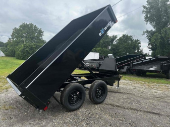 New 2025 BwiseDeckover 6x10 Dump Trailer 7K GVW
