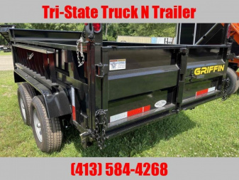 New 2024 Griffin GT 7x12 12k gvw Dump Trailer with ramps
