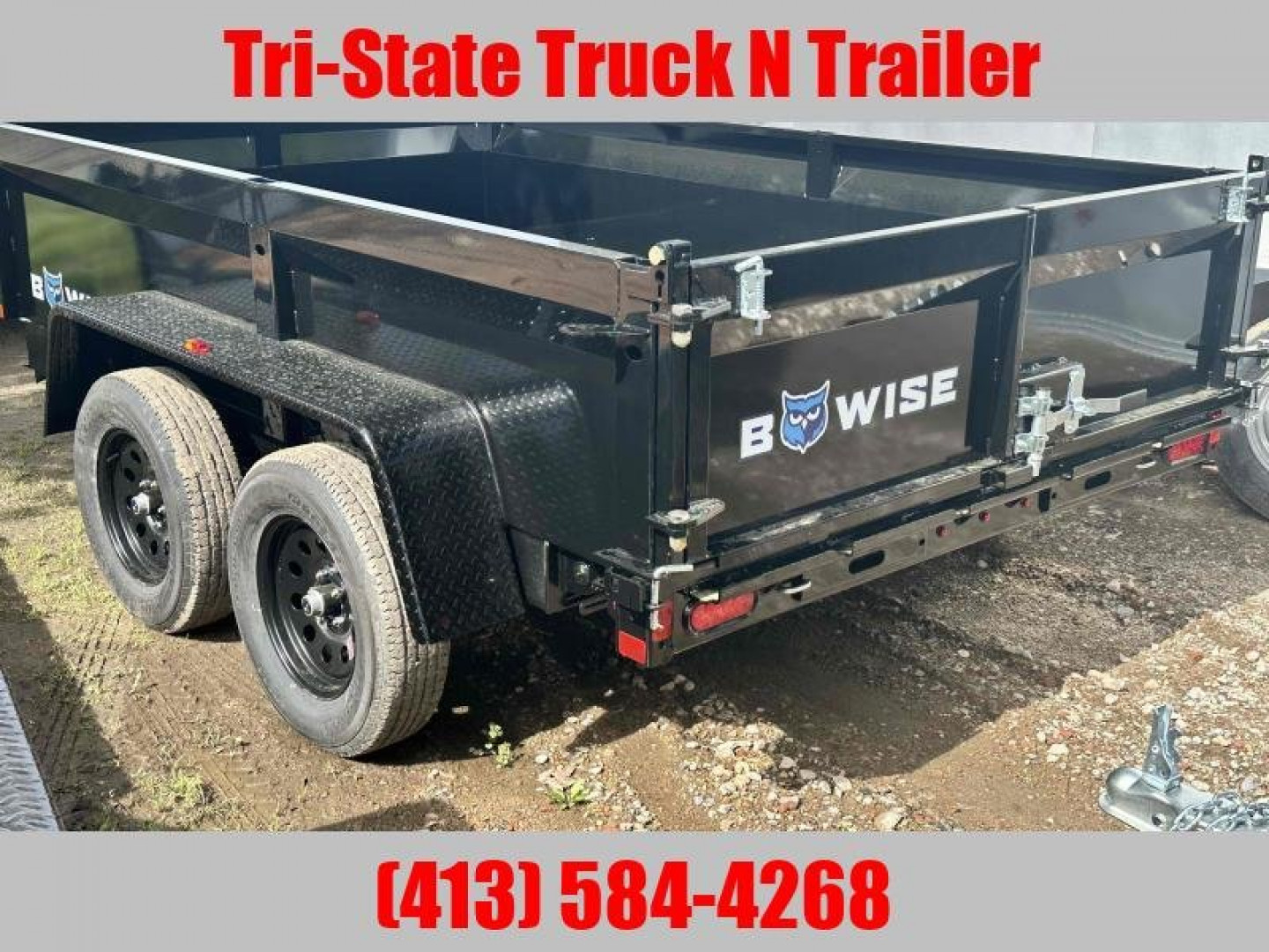 New 2025 BWISE DT 6x10 LP-LE-7 Dump Trailer