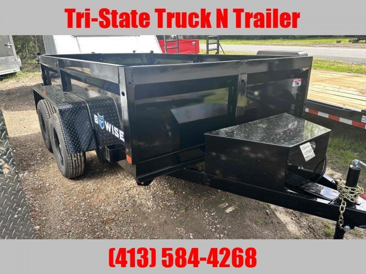 New 2025 BWISE DT 6x10 LP-LE-7 Dump Trailer
