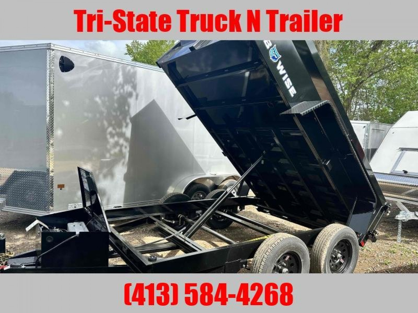 New 2025 BWISE DT 6x10 LP-LE-7 Dump Trailer
