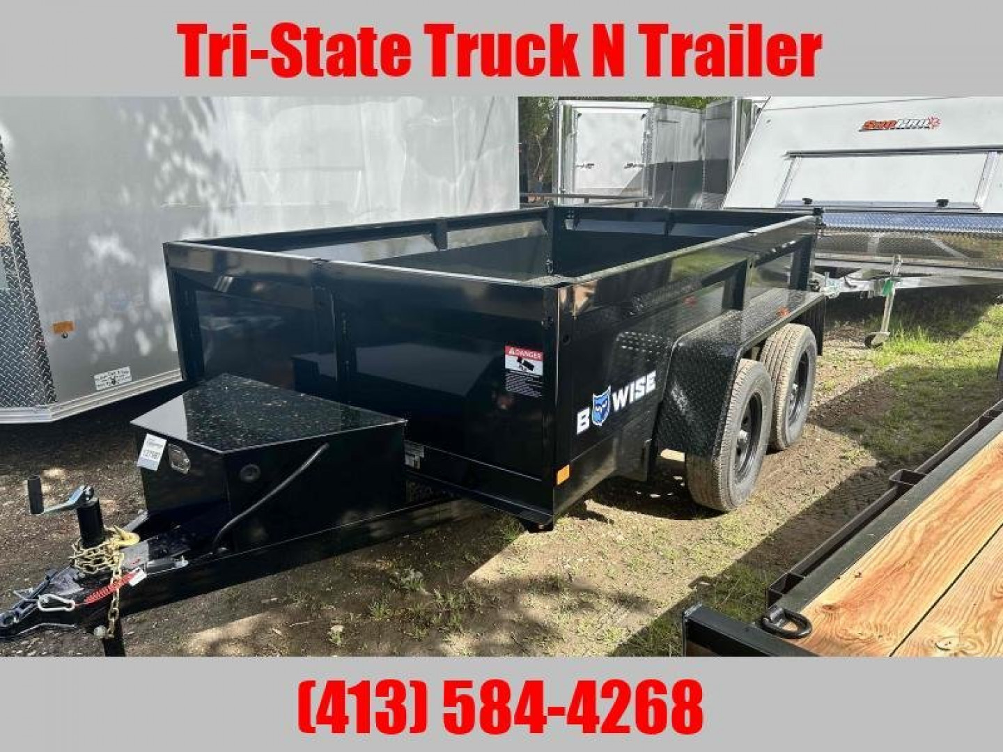 New 2025 BWISE DT 6x10 LP-LE-7 Dump Trailer