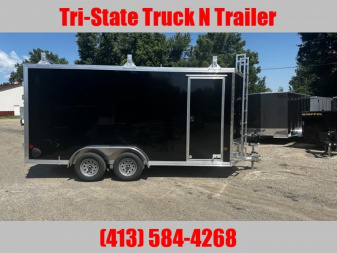 New 2025 EZ Hauler 7x16 All Aluminum enclosed Contractor trailer Barn door  84" Interior