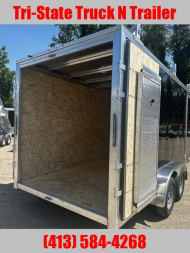 New 2025 EZ Hauler 7x16 All Aluminum enclosed Contractor trailer Barn door  84" Interior