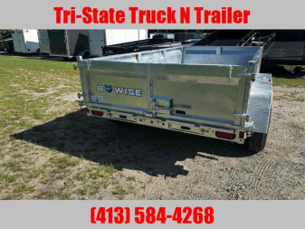 New 2025 Bwise r 6x12 LPLE 10K Gvw with ramps and barn doors Galvanized