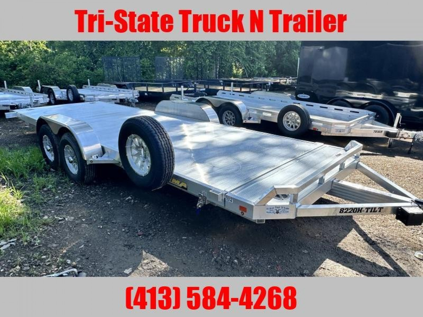 New 2025 Aluma 8220 Tilt Car hauler Car / Racing Trailer