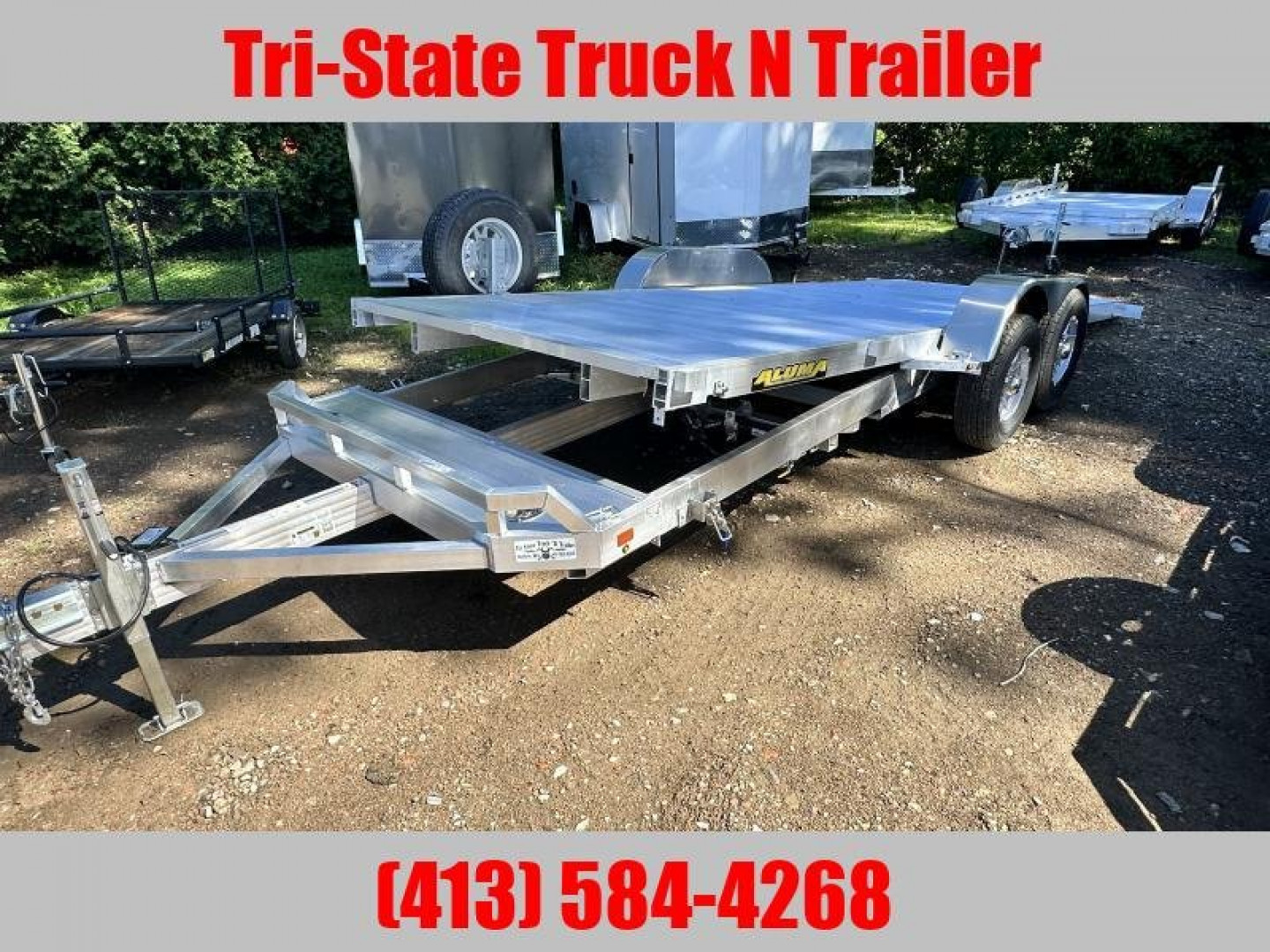 New 2025 Aluma 8220 Tilt Car hauler Car / Racing Trailer