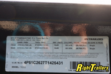 New 2026 7X20 PJ Tilt Trailer