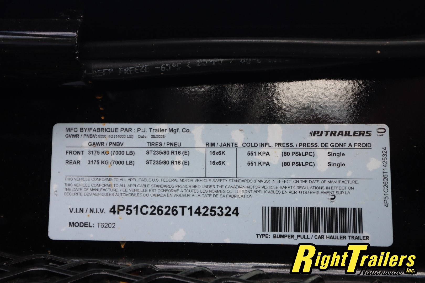 New 2026 7X20 PJ Tilt Trailer