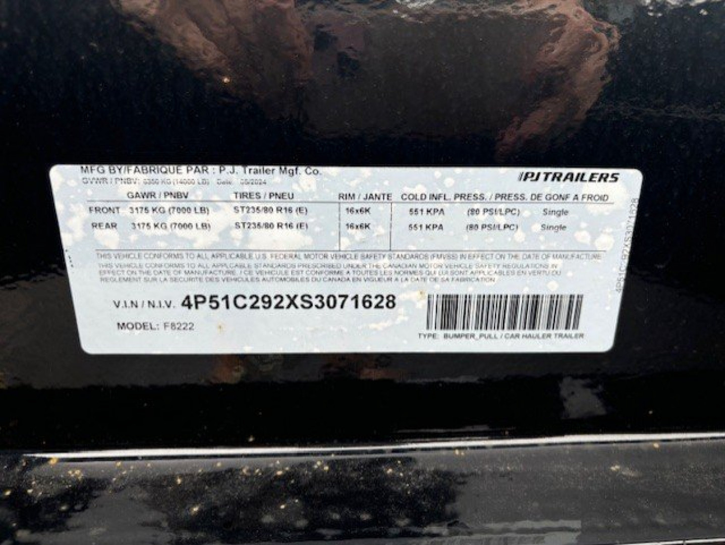 New 2025 PJ Trailers 22ft F8 Deckover Trailer 22'