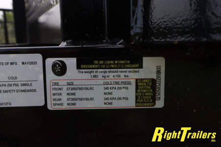 New 2025 6X12 Triple Crown Utility Trailer