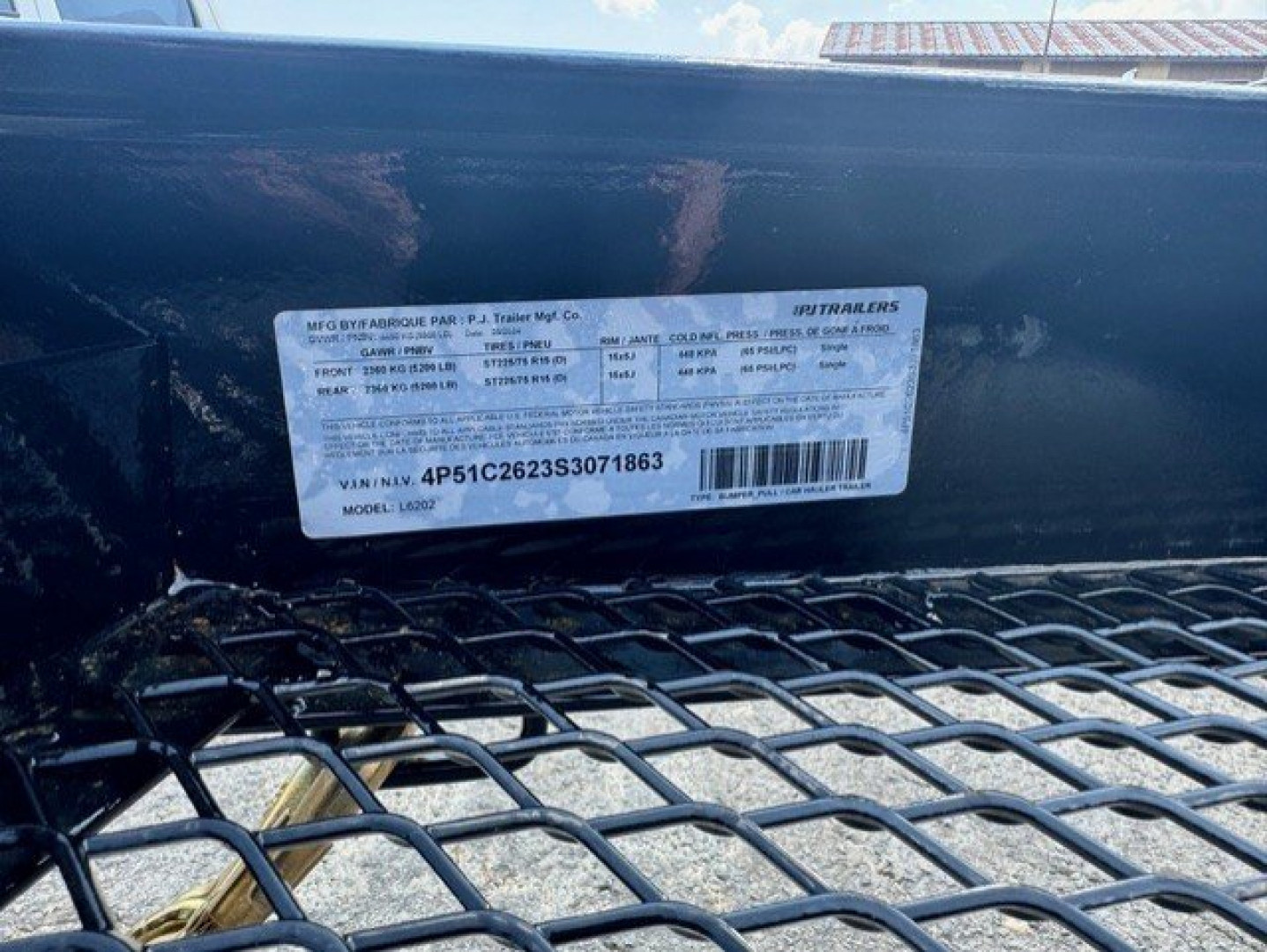 New 2025 PJ Trailers 20ft L6 Deckover Trailer 20'