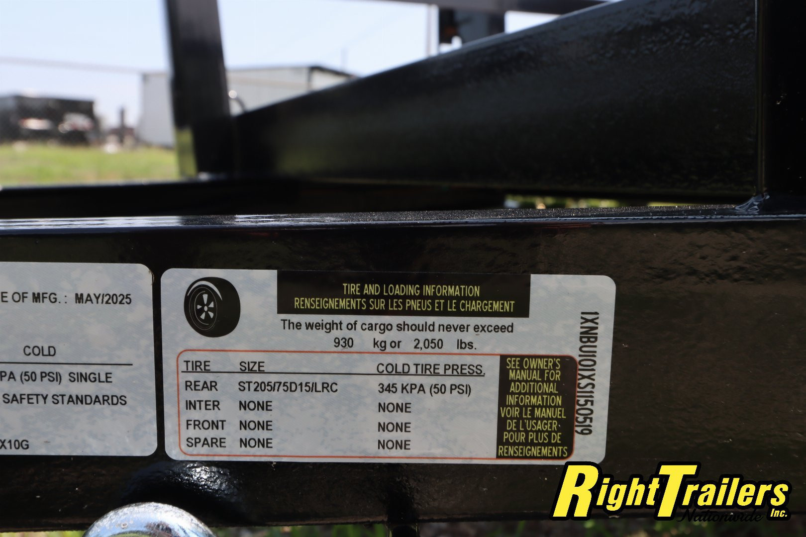 New 2025 5X10 Triple Crown Utility Trailer