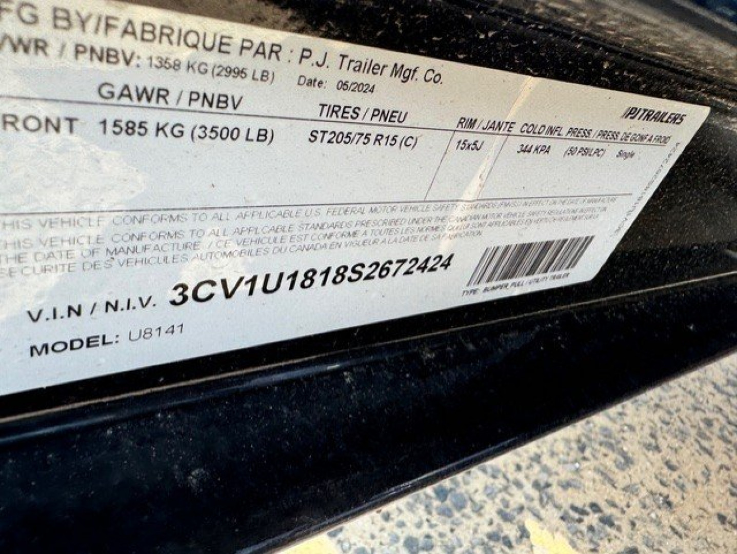 New 2025 PJ Trailers U8 14FT. Utility Trailer