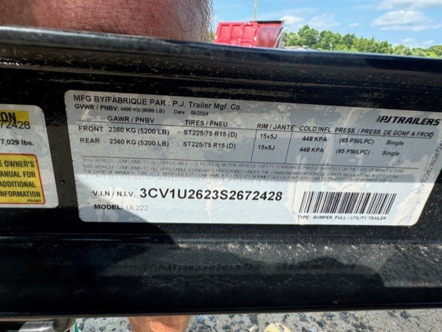 New 2025 PJ Trailers UL 22FT. Utility Trailer 22'