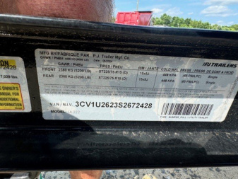 New 2025 PJ Trailers UL 22FT. Utility Trailer 22'