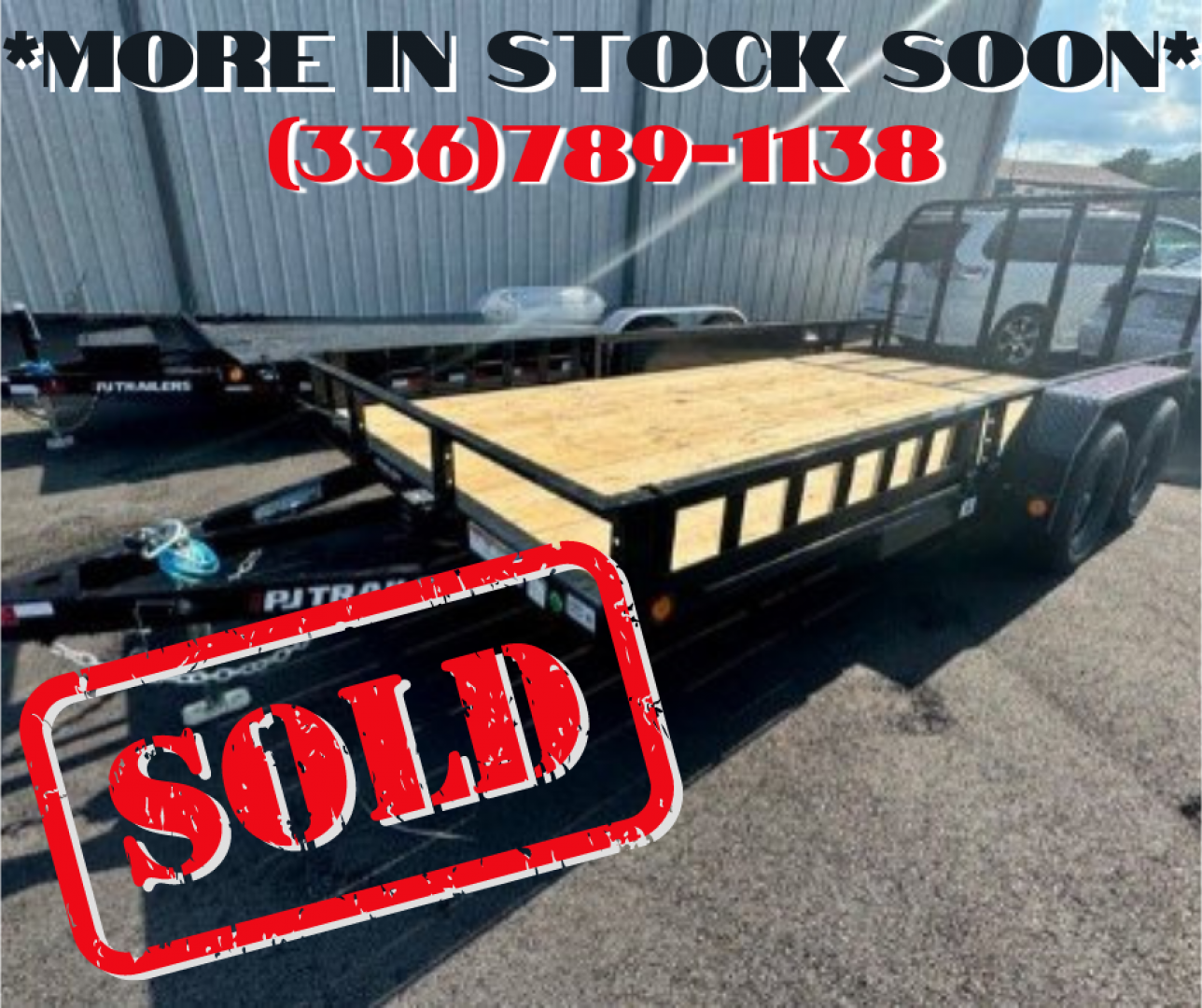 New 2025 PJ Trailers 16FT. UL Utility Trailer