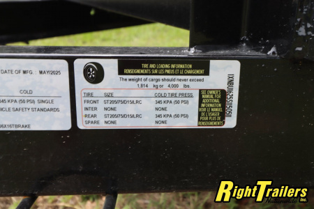 New 2025 6X16 Triple Crown Utility Trailer