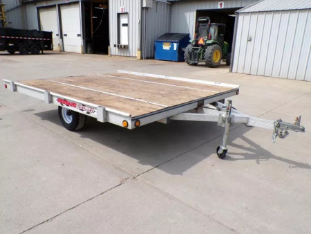 Used 2014 Newman's 8.5X10 Tilt Snowmobile Trailer - 022