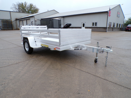New 2026 Aluma 6810H-S-BT W/24  Open Side Kit Utility Trailer - 635
