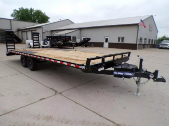 New 2025 SURE-TRAC 8.5X20+3 LP Deckover Beavertail Flatbed Trailer - 155