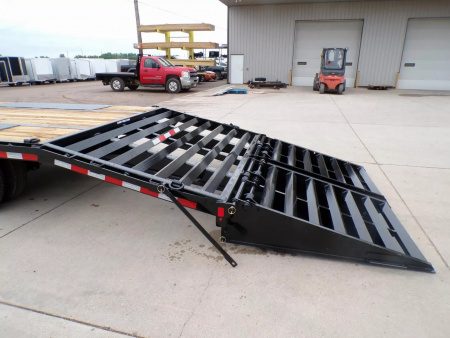 New 2025 SURE-TRAC 8.5X25+5 HD LP Beavertail Deckover Flatbed Trailer - 846