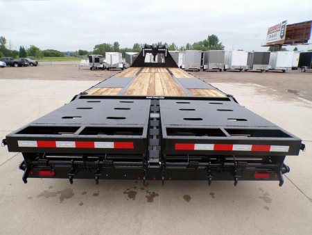 New 2025 SURE-TRAC 8.5X25+5 HD LP Beavertail Deckover Flatbed Trailer - 846