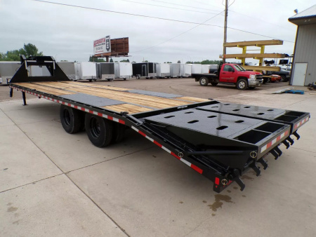 New 2025 SURE-TRAC 8.5X25+5 HD LP Beavertail Deckover Flatbed Trailer - 846