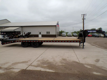 New 2025 SURE-TRAC 8.5X25+5 HD LP Beavertail Deckover Flatbed Trailer - 846
