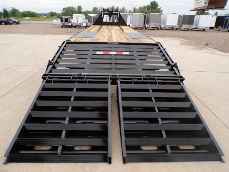 New 2025 SURE-TRAC 8.5X25+5 HD LP Beavertail Deckover Flatbed Trailer - 846