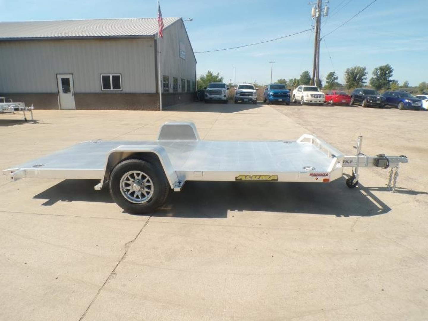 New *2025 Aluma 8214H-TILT-S-EL-RTD Tilt Trailer