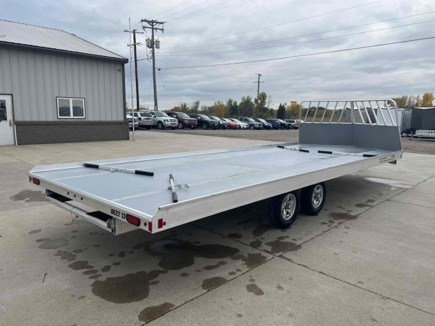 New 2024 Aluma 8622-TA-EL-R-13A -Snowmobile Trailer - 663