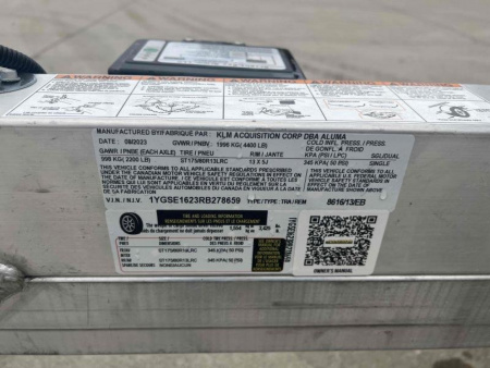 New *2024 Aluma 8616D-TA-EL-R-13S - Snowmobile Trailer - 659