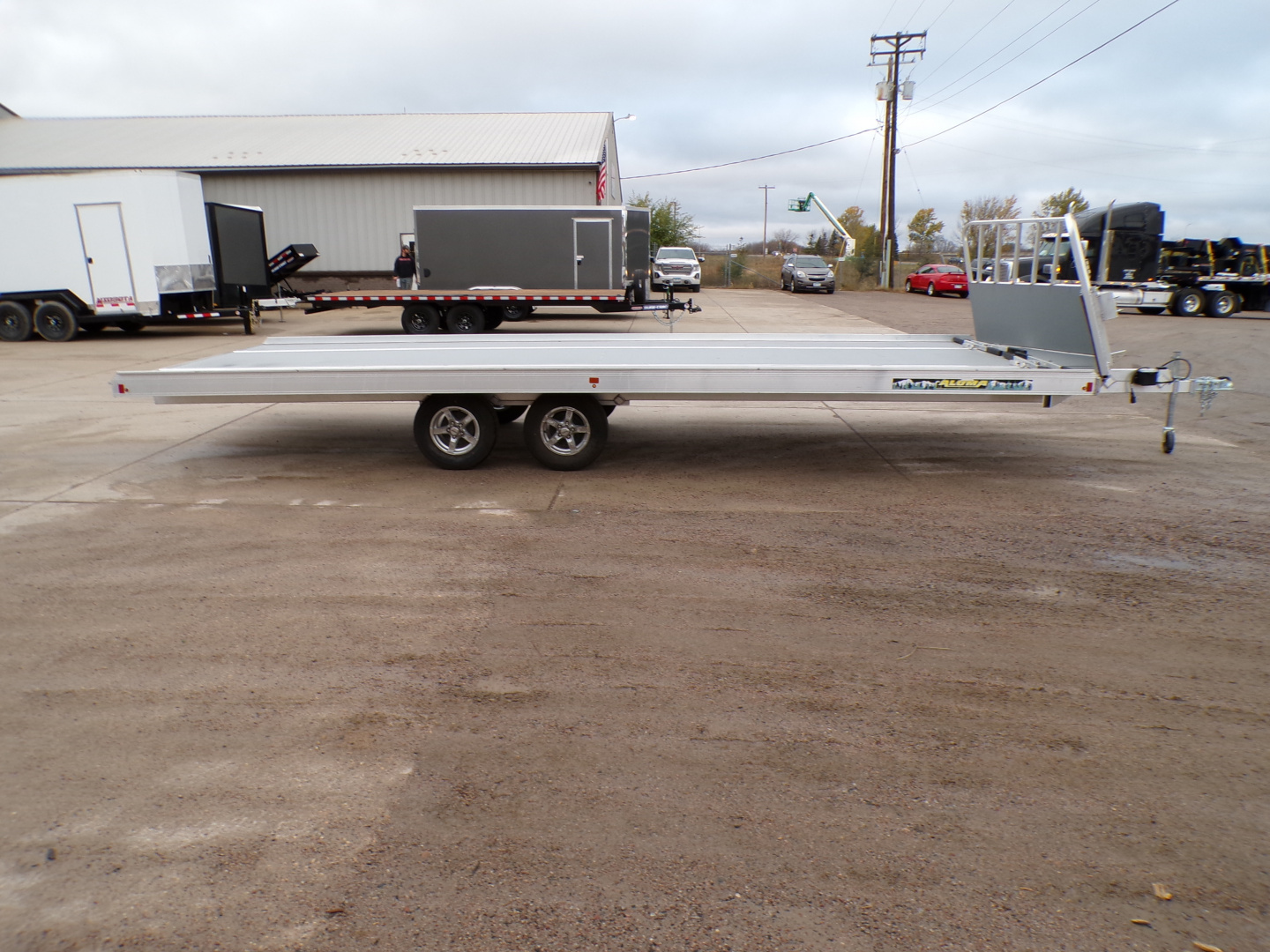 New 2024 Aluma 8624DH-TA-EL-SRP-14A - Snowmobile Trailer - 644