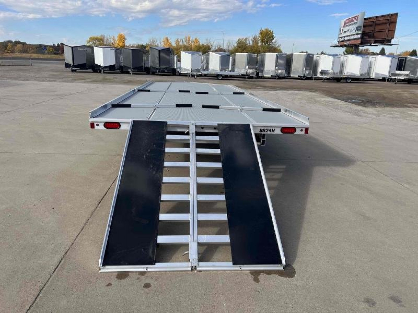 New 2024 Aluma 8624DH-TA-EL-SRP-14A - Snowmobile Trailer - 644