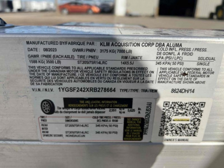 New 2024 Aluma 8624DH-TA-EL-SRP-14A - Snowmobile Trailer - 644