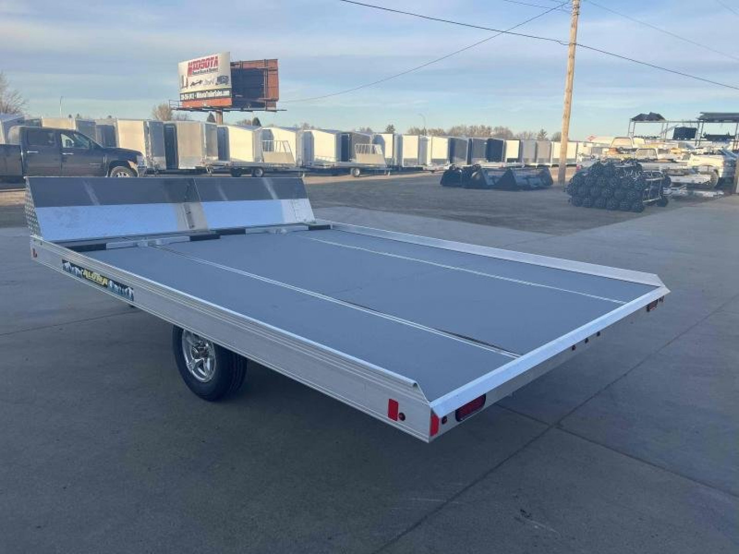 New 2024 Aluma 8612TILT-S-13A Snowmobile Trailer - 476