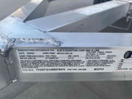 New 2024 Aluma 8612TILT-S-13A Snowmobile Trailer - 476