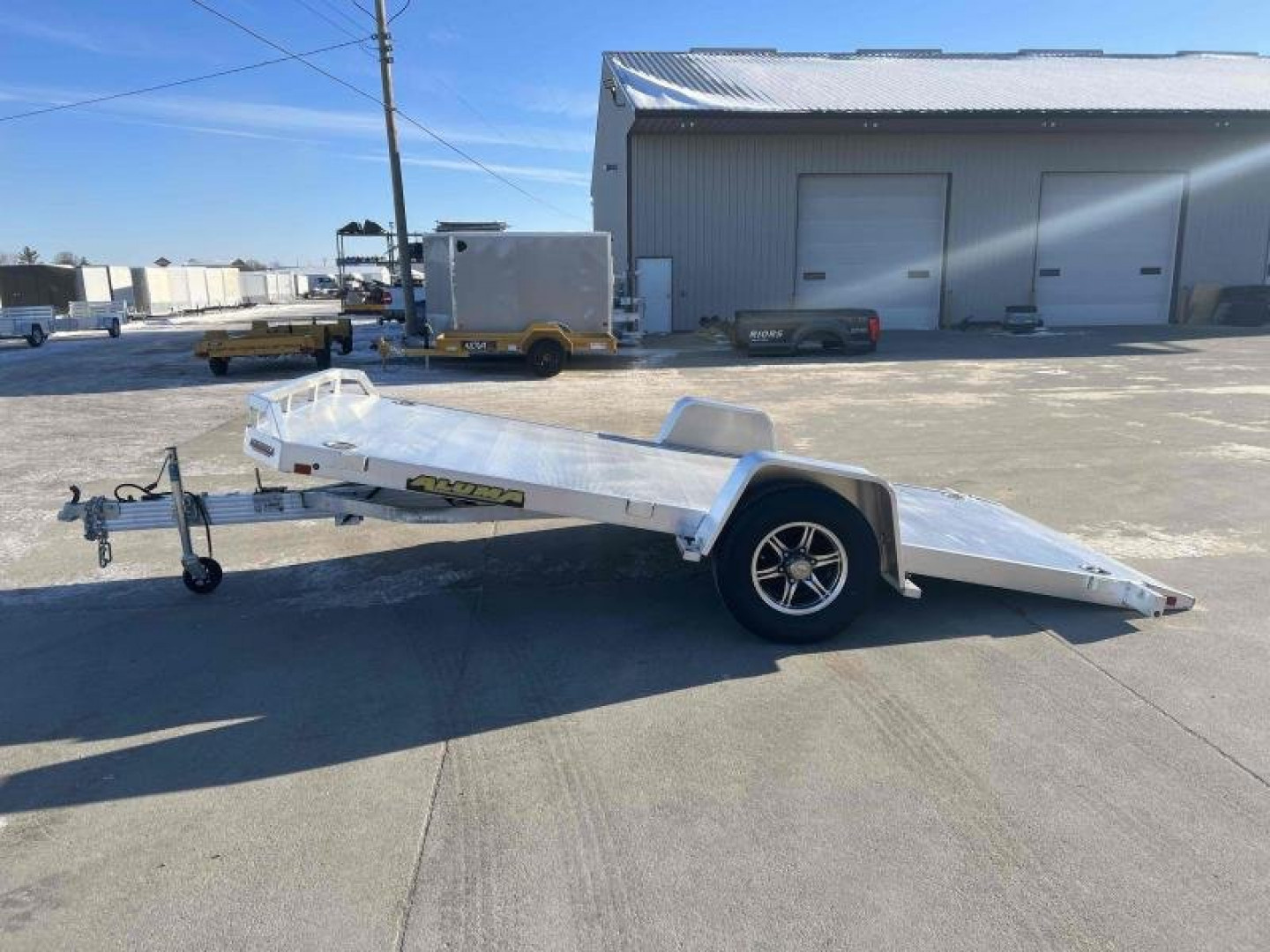 New 2024 Aluma 8214H-TILT-S-EL-RTD Utility Trailer - 153